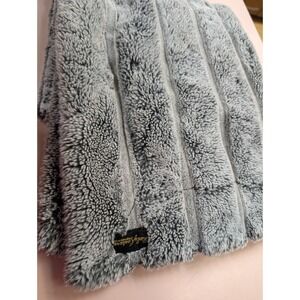 Minky Couture Premium Hugs Blanket Infant Sz 34"x30" Onyx Stripe Lush Lovey